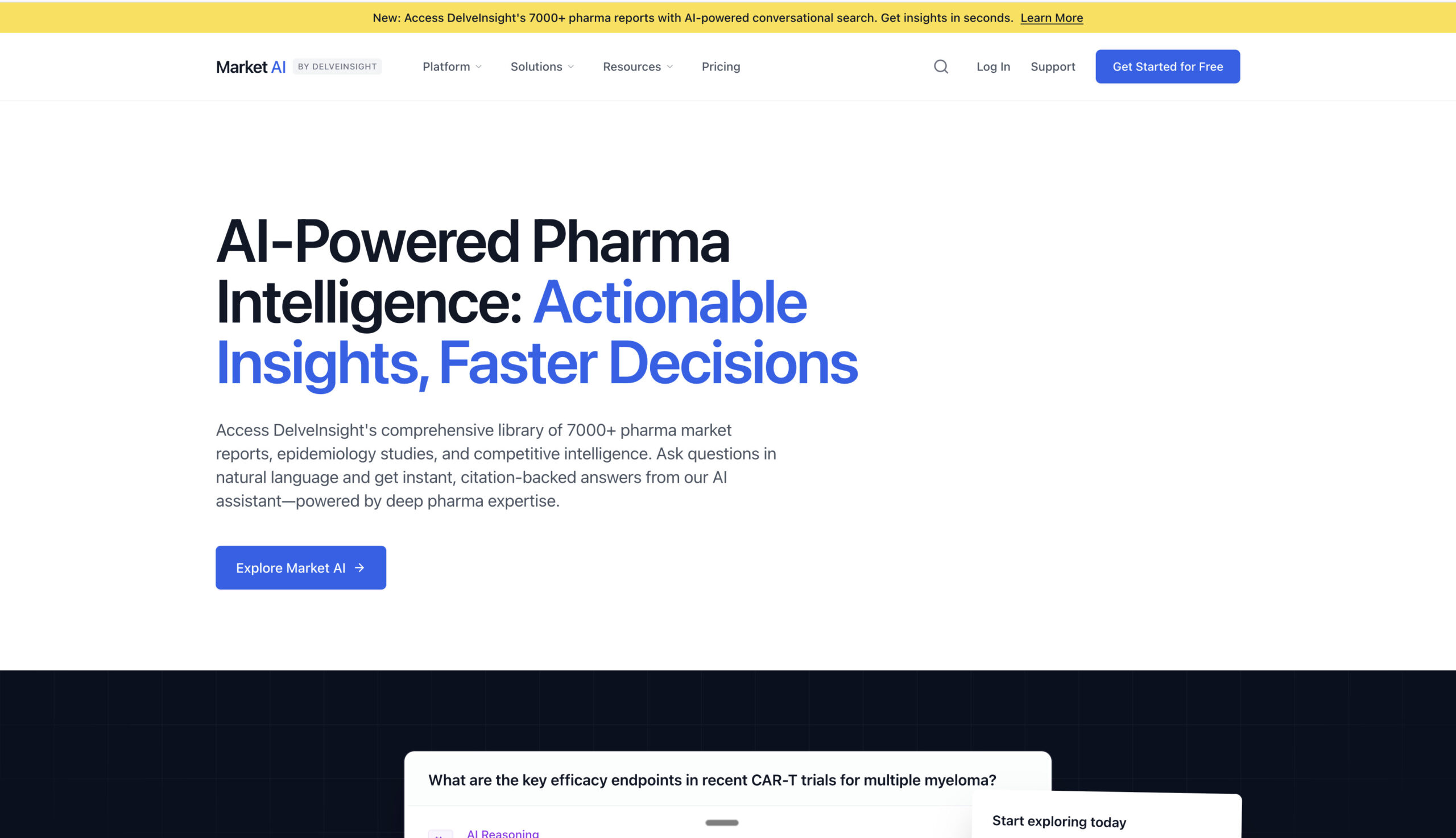 Market AI – AI-Powered Pharma Intelligence Platform